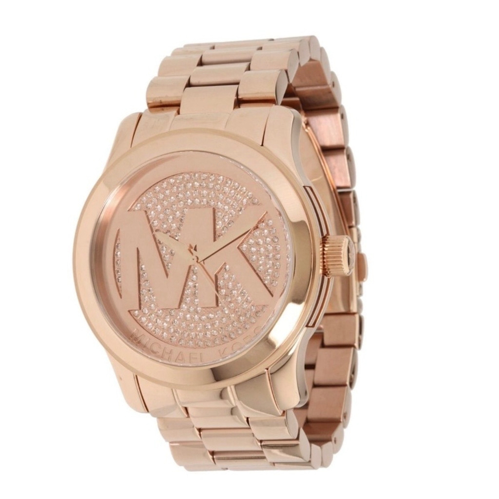 🌸MK Runway Crystal Rose Gold tone Women's watch